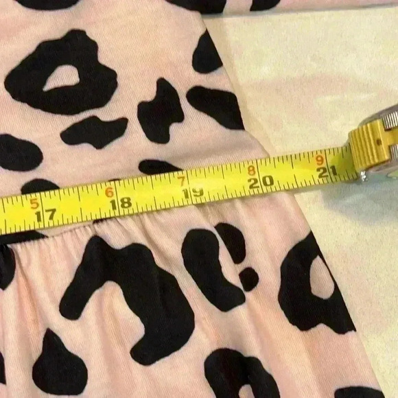 Boutique Women’s Leopard  Print Dress Pink & Black Print L Button Down Pullover - Picture 6 of 8